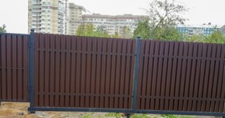Купить распашные ворота из штакетника Минусинск, цена от 2725 руб.